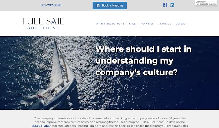 Full Sail Solutions Website Design